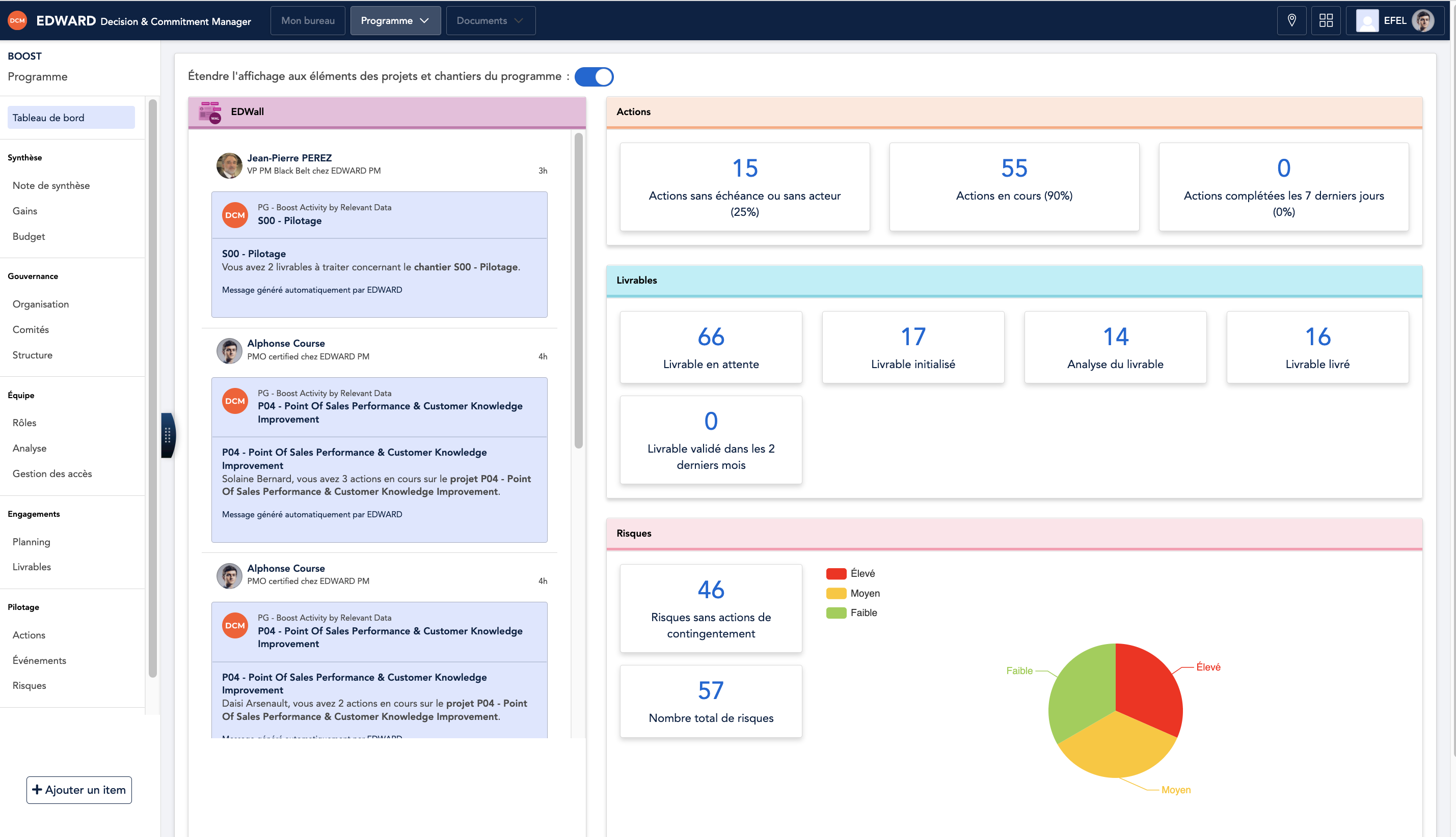 screenshot of EDWARD Suite